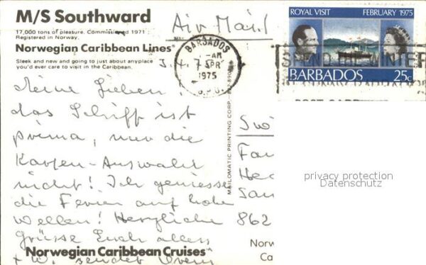 Faehre Ferry Bac Traghetto-- M/S Southward Norwegian Caribbean Lines – Bild 2
