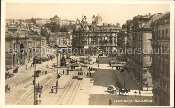 Strassenbahn Zürich Bahnhofplatz
