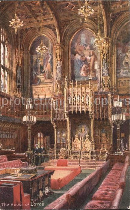 Verlag Tucks Oilette Nr. 7906 The House of Lords Charles E. Flow
