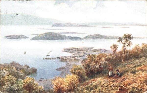 Verlag Tucks Oilette Nr. 7538 Loch Lomond The Islands H. B. Wimb