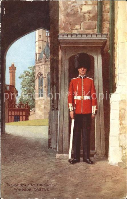 Leibgarde Wache Sentry Gate Windsor Castle C. T. Howard