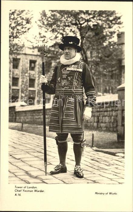 Leibgarde Wache Chief Yeoman Warder Tower of London
