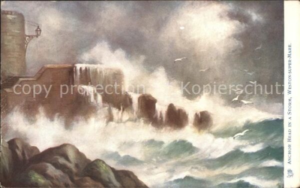 Verlag Tucks Oilette Nr. Anchor Head Weston-Super-Mare