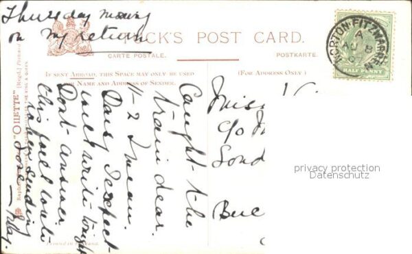Verlag Tucks Oilette Nr. Anchor Head Weston-Super-Mare – Bild 2