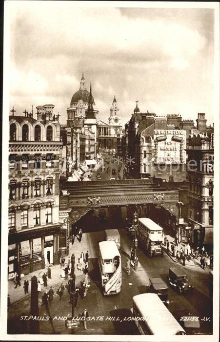 Autobus Omnibus St. Pauls Ludgate Hill London