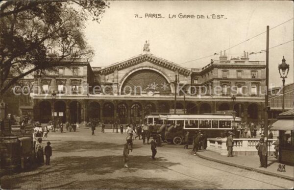 Autobus Omnibus Paris La Gare de l'Est