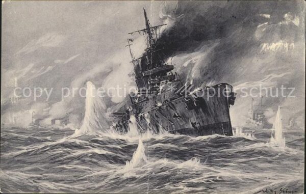 Marine WK1 Vernichtung englischen Schlachtkreuzer