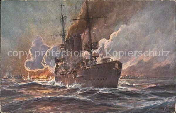Marine WK1 Beschiessung Madras Britisch-Ostindien