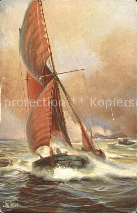Segelboote Themse-Barke Chr. Rave Marine-Galerie N