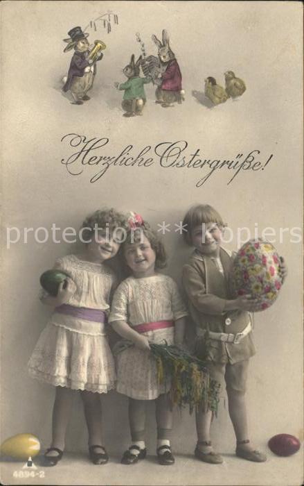 Foto PH Nr. 4894-2 Kinder Ostern Ostereier Hasen ve