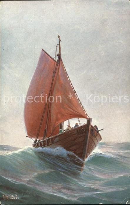 Segelschiffe Tucker Zesenfischerboot Stettiner Haff.