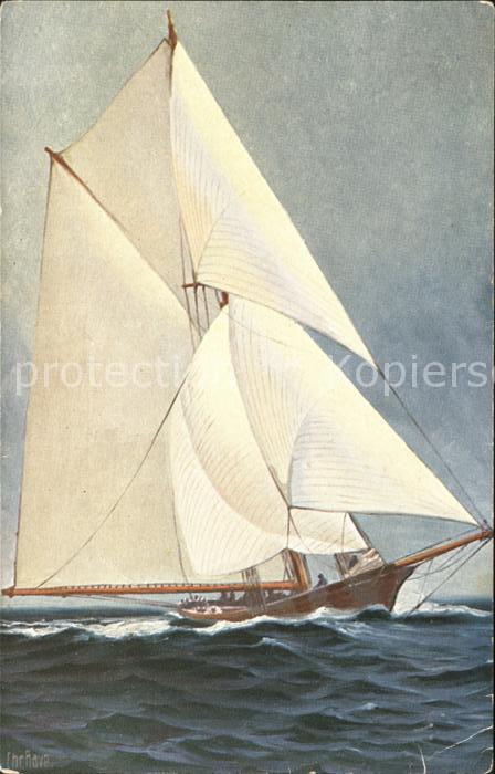 Segelschiffe S.M. Jacht Komet Chr. Rave Marine-Galer