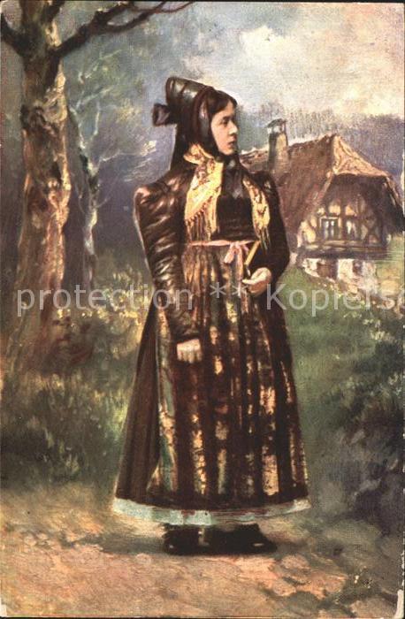 Verlag Zieher Ottmar Nr. 2 Tracht Elztal Elztälerin