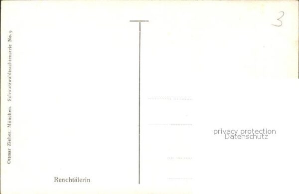Verlag Zieher Ottmar Nr. 9 Renchtälerin Tracht Renchtal – Bild 2
