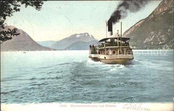 Dampfer Binnenschifffahrt Vierwaldstättersee Pilatus