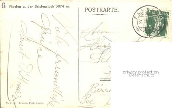 Dampfer Binnenschifffahrt Fluelen Bristenstock – Bild 2
