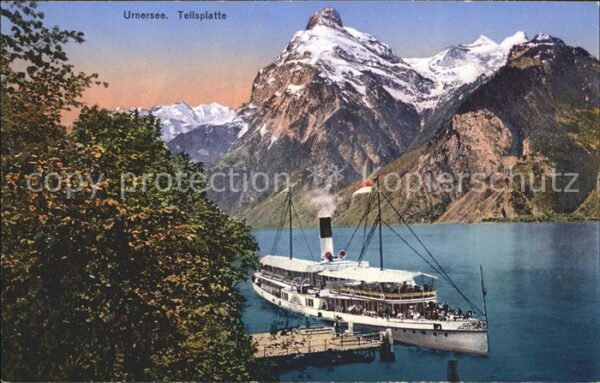 Dampfer Binnenschifffahrt Urnersee Tellsplatte