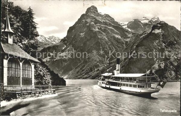 Dampfer Binnenschifffahrt Uri Tellskapelle Vierwaldstättersee