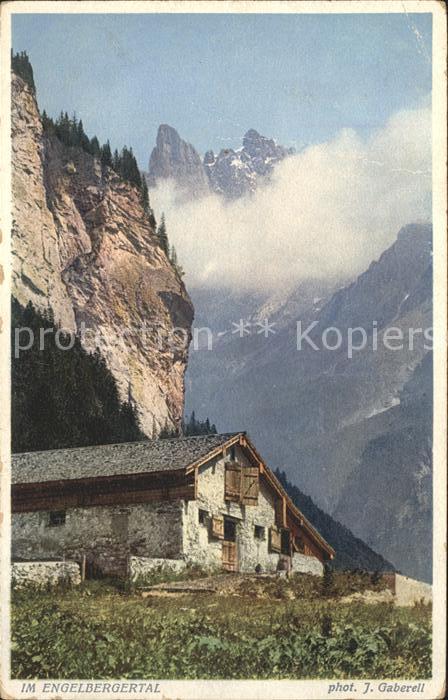 Foto Gaberell J. Nr. 2686 Engelbergertal