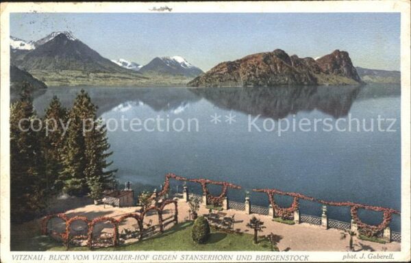 Foto Gaberell J. Nr. 6526 Vitznau Stanserhorn Bürgenstock Vi