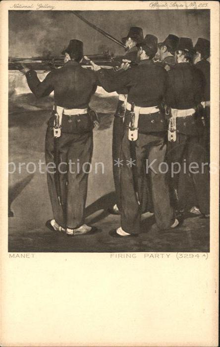 Kuenstlerkarte Edouard Manet Firing Party Nr. 223 Ersc