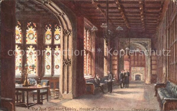Verlag Tucks Oilette Nr. 7906 The Aye Division Lobby House of Co