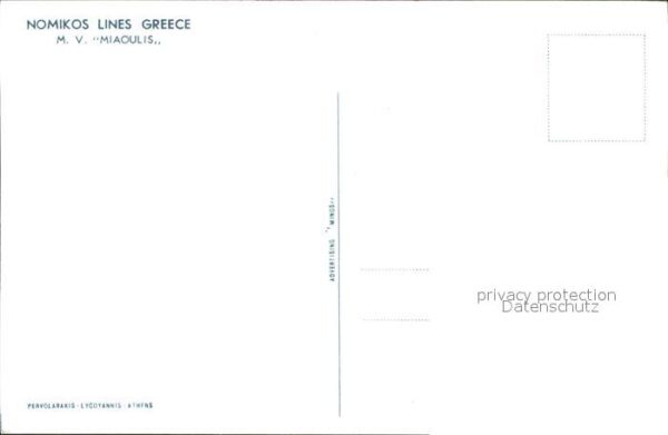 Faehre Ferry Bac Traghetto-- M.V. Miaoulis Nomikos Lines Greece – Bild 2