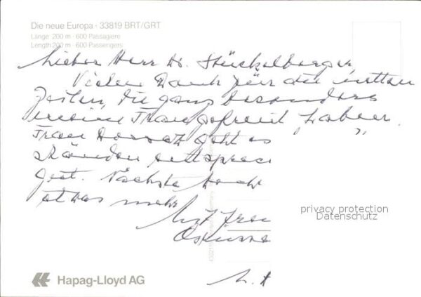 Faehre Ferry Bac Traghetto-- Europa Hapag-Lloyd AG – Bild 2