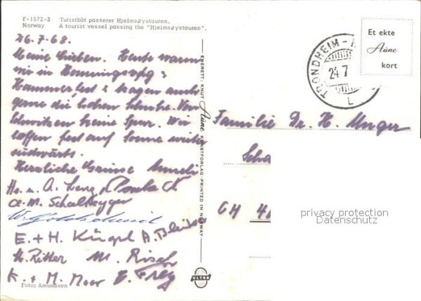 Faehre Ferry Bac Traghetto-- Hjelmsoystauren Norway – Bild 2