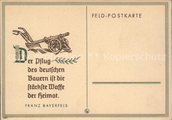 Landwirtschaft Pflug Franz Bayerfels
