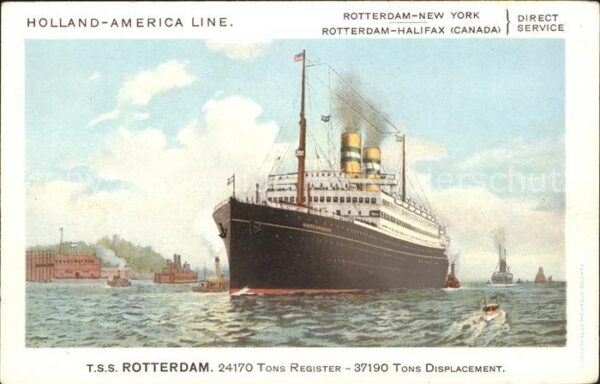 Dampfer Oceanliner T.S.S. Rotterdam