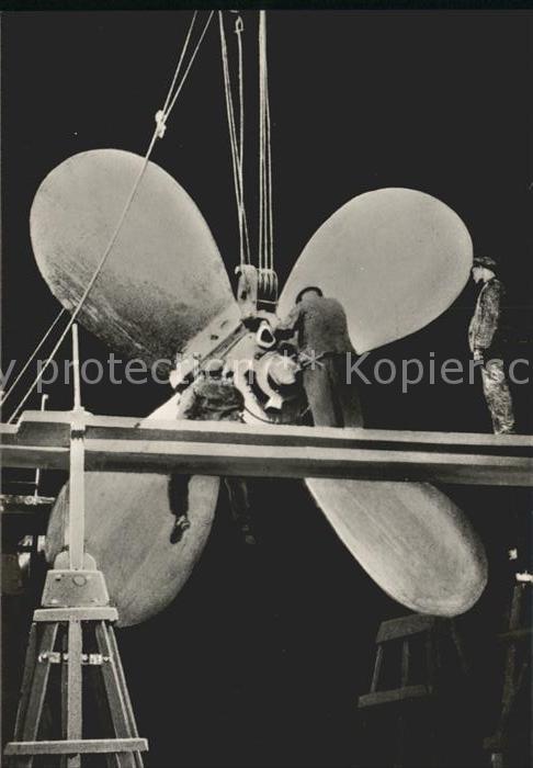Dampfer Oceanliner D. Hamburg Antriebsschraube
