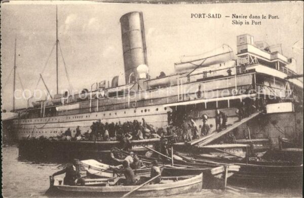 Dampfer Oceanliner Boote Port-Said Hafen