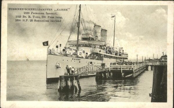 Dampfer Binnenschifffahrt Kaiser