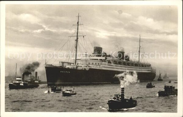 Dampfer Oceanliner Turbinen-Schnelldampfer Bremen
