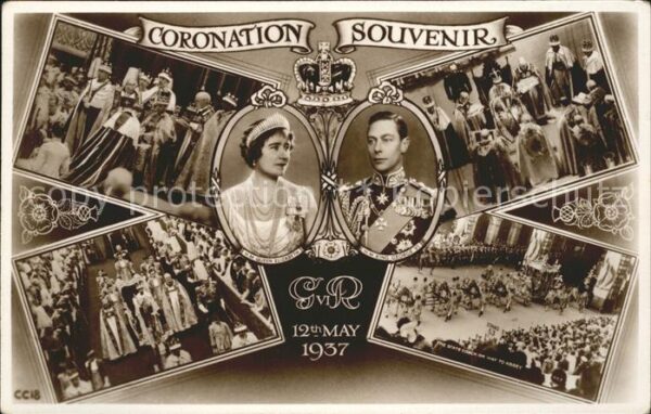 Adel England King George VI. Queen Elizabeth Coronat