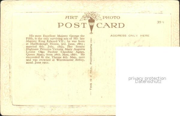 Adel England King George V and Queen Mary Silver Jub – Bild 2
