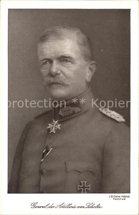 Generaele Artillerie Friedrich von Scholtz