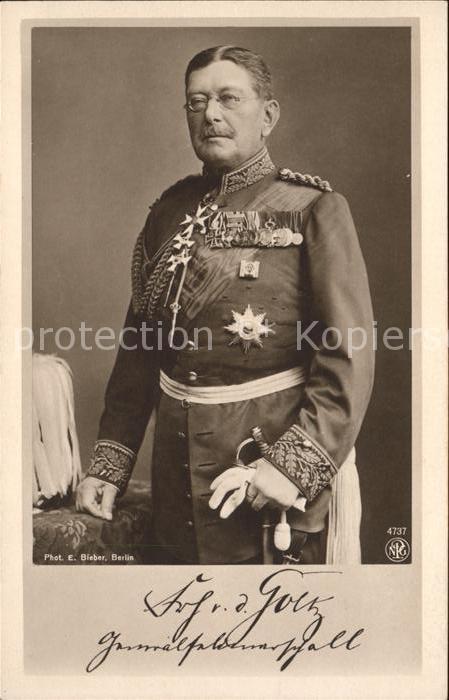 Foto NPG Nr. 4737 Generalfeldmarschall Colmar von de