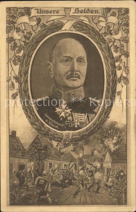 Generaele Alexander von Kluck Soldaten