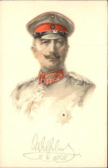 Wilhelm II Künstlerkarte F. R.
