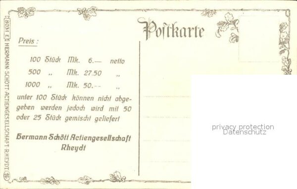 Wilhelm II Künstlerkarte F. R. – Bild 2
