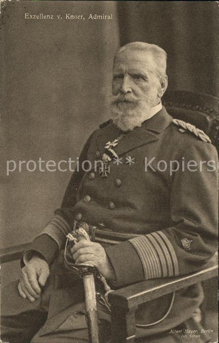 Marine WK1 Marineoffizier Admiral Eduard von Knorr