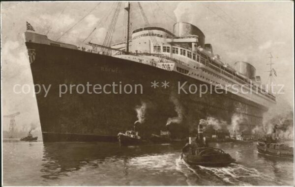 Dampfer Oceanliner Bremen