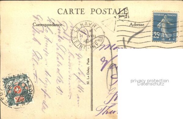 Dampfer Oceanliner Paquebot Paris Le Havre – Bild 2