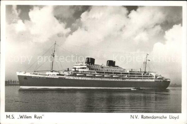 Dampfer Oceanliner M.S. Willem Ruys