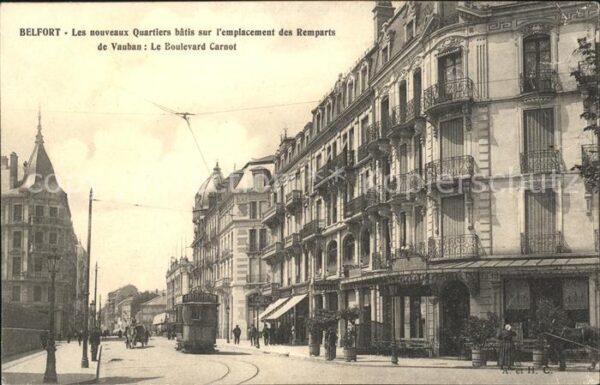 Strassenbahn Belfort Remparts de Vauban Le Boulevard