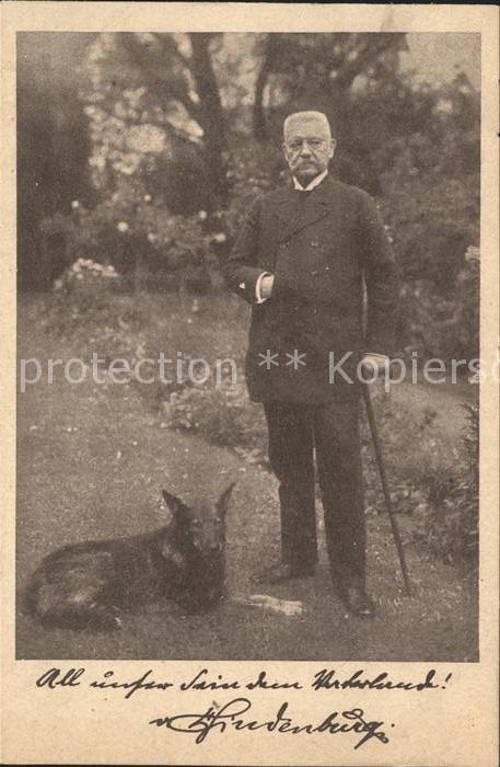 Hindenburg Hund Ostern