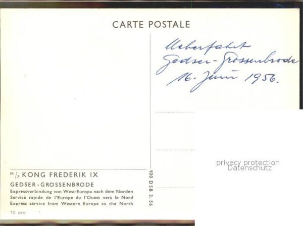 Faehre Ferry Bac Traghetto-- M/F Kong Frederik IX – Bild 2