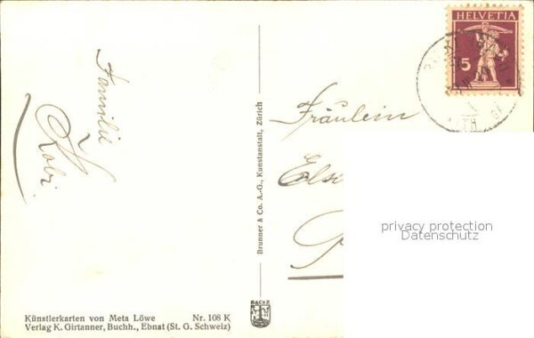 Loewe Meta In treuer Hut Nr. 108 K Glückwunsch Kon – Bild 2